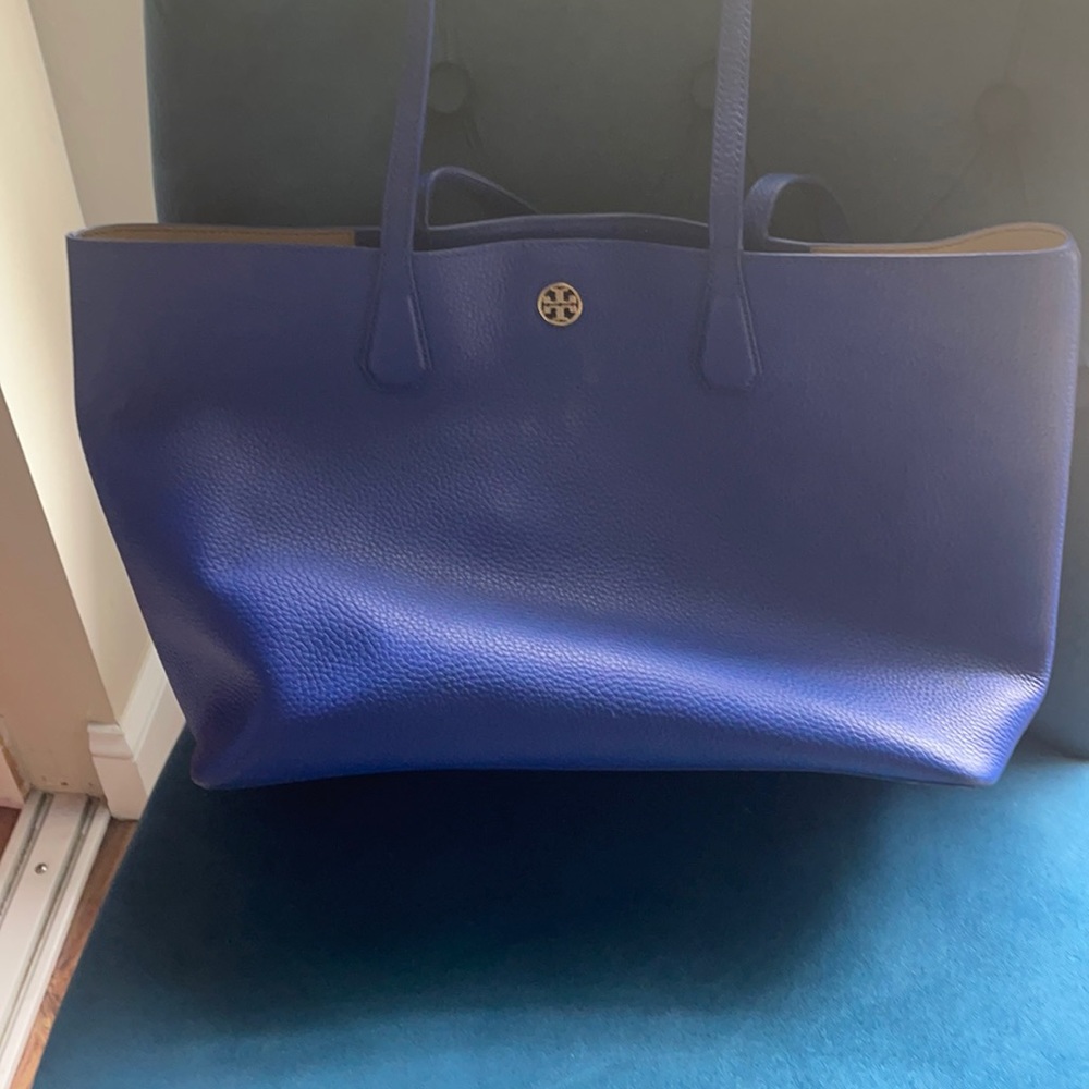 Tory Burch blue tote bag